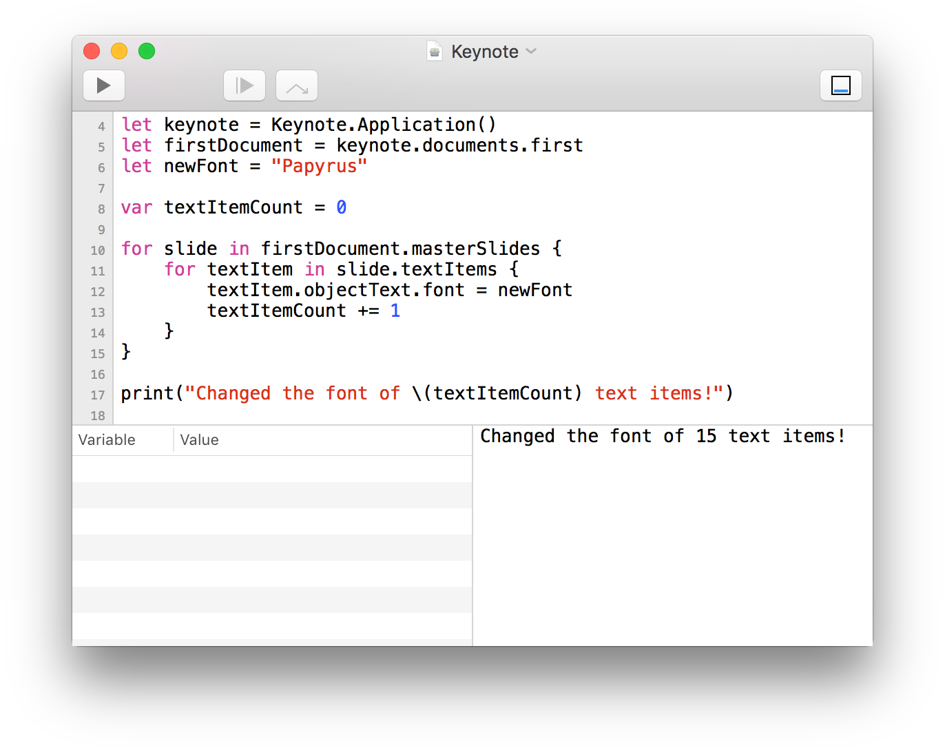 Main Scriptarian Screen